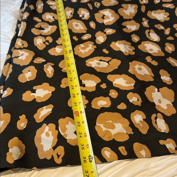 Ann Mashburn Thick Leopard Print Sleeveless Shift Dress L Silk blend lined - Picture 5 of 11